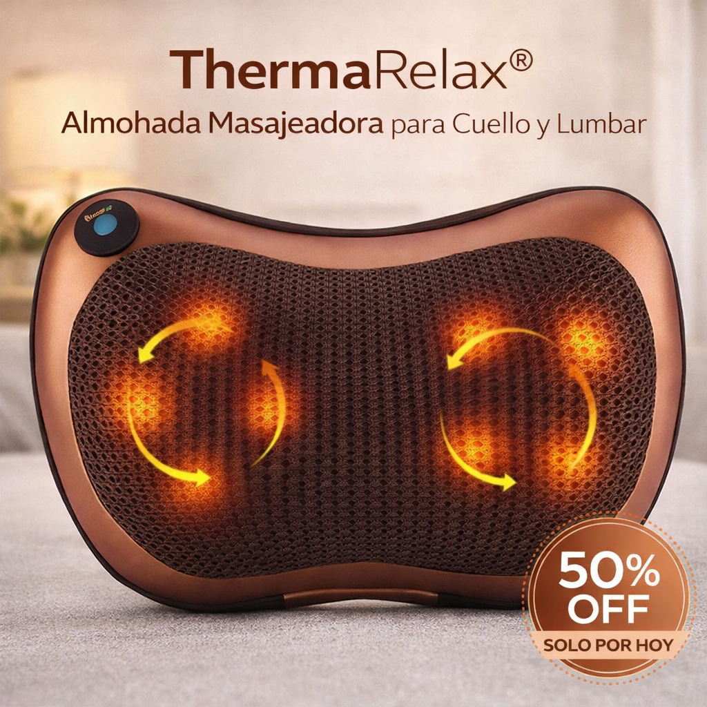 ThermaRelax® | Almohada Masajeadora