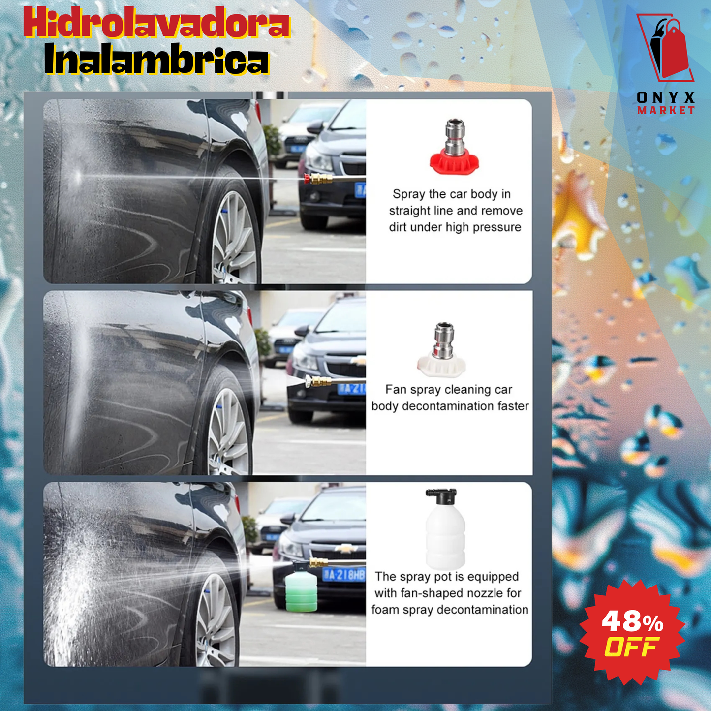 Hidrolavadora Inalambrica Bateria 48v