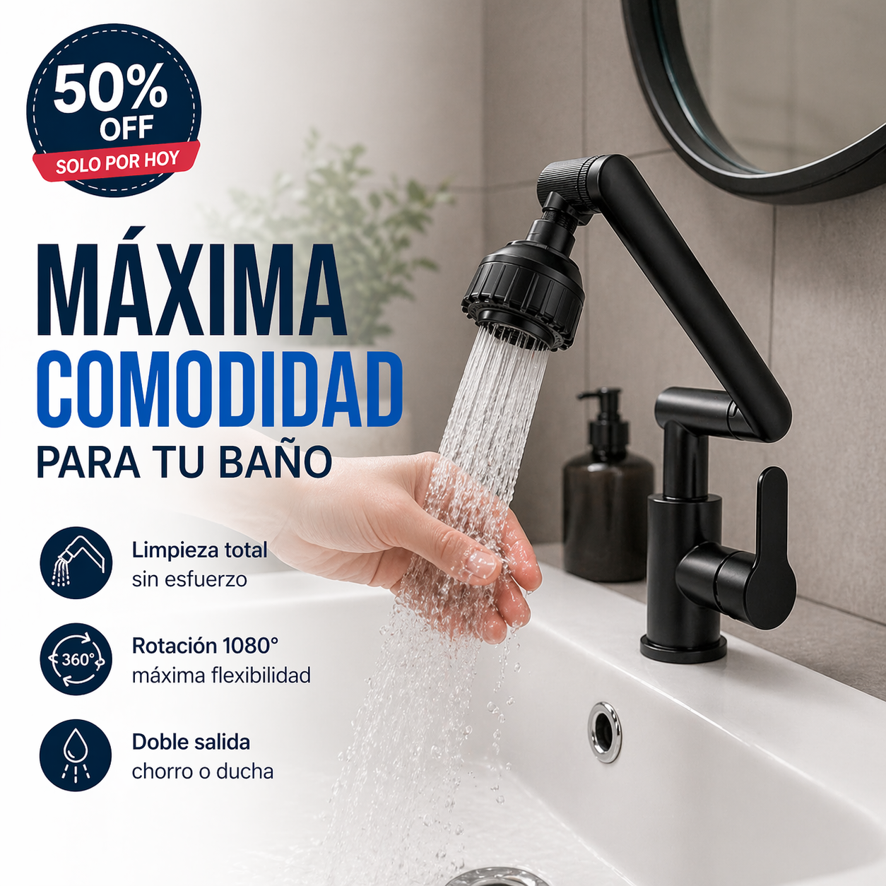 FlexiFlow 360® | Grifería Giratoria