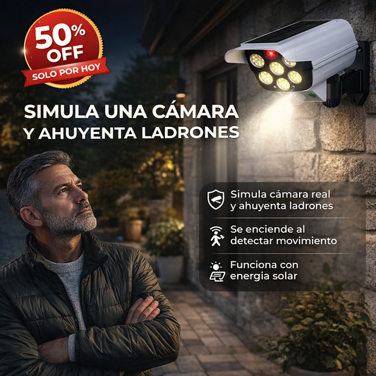 SafeVision Light® | Foco Solar Tipo Camara