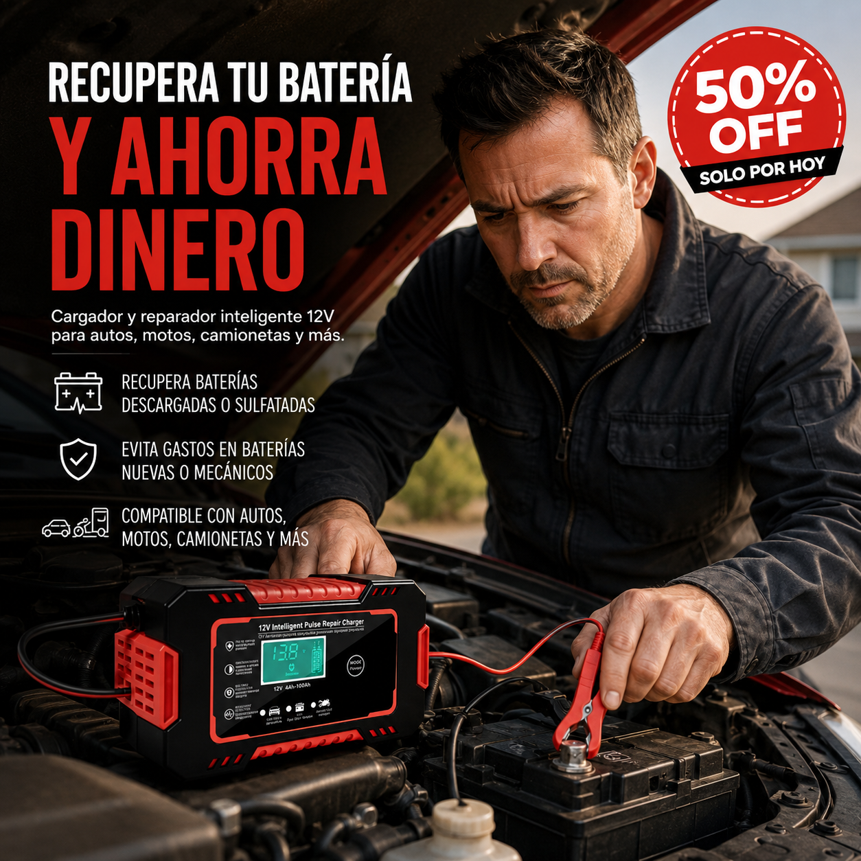 BatteryRevive® | Cargador Inteligente de Baterías