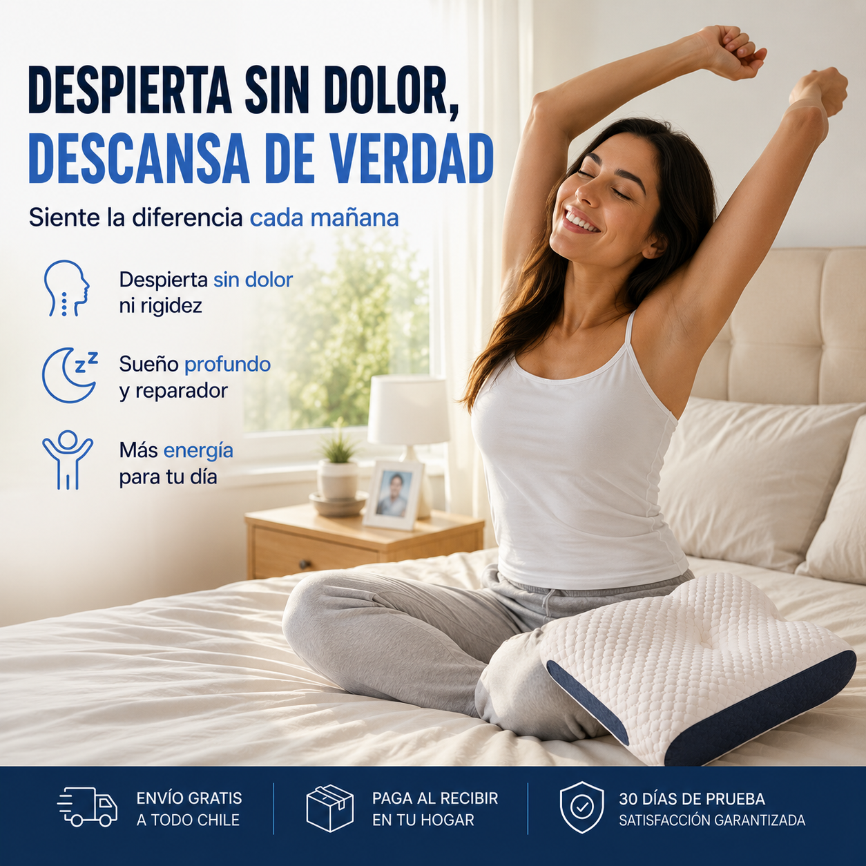 Almohada Cervical Ergonomica 1pcs