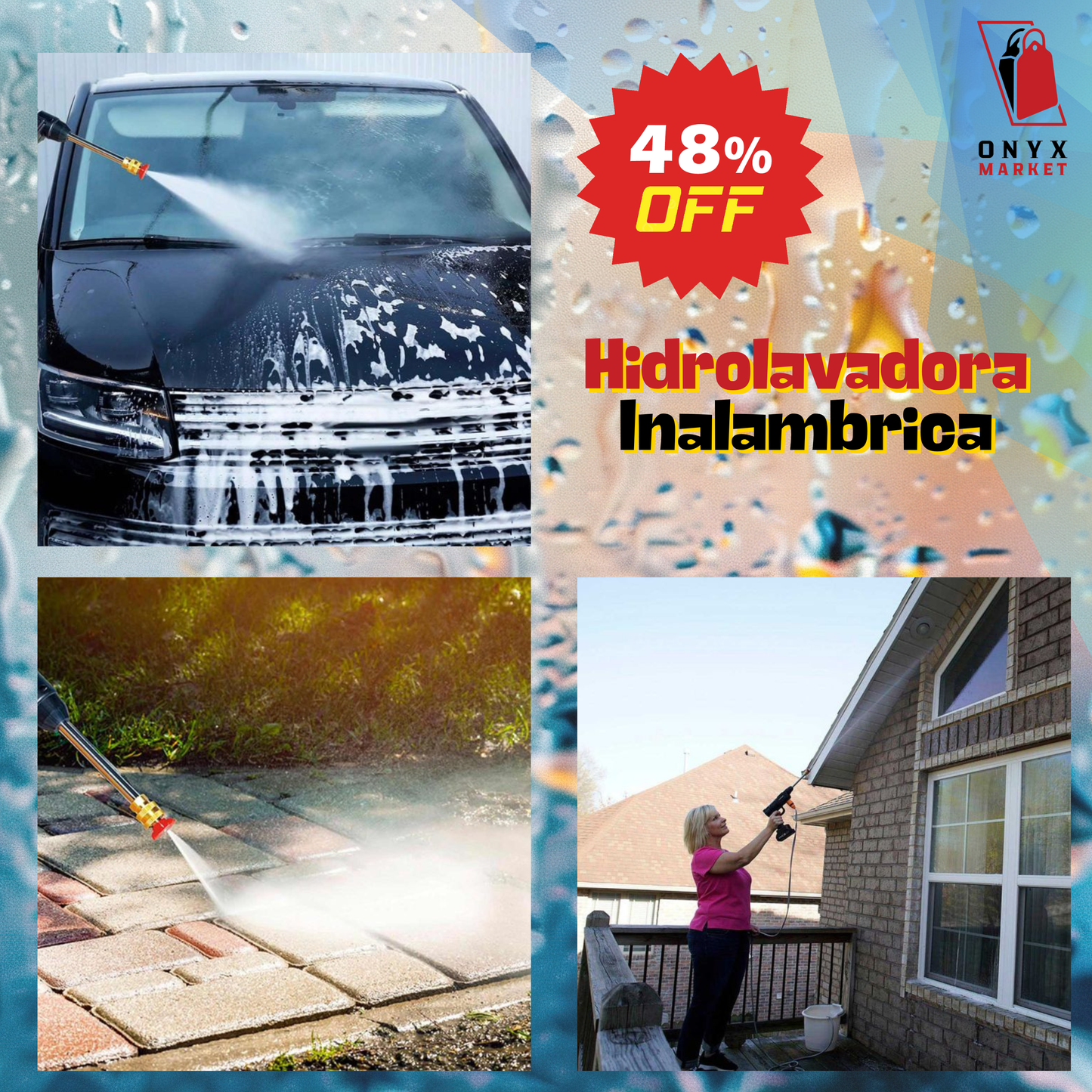 Hidrolavadora Inalambrica Bateria 48v