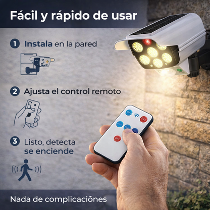SafeVision Light® | Foco Solar Tipo Camara
