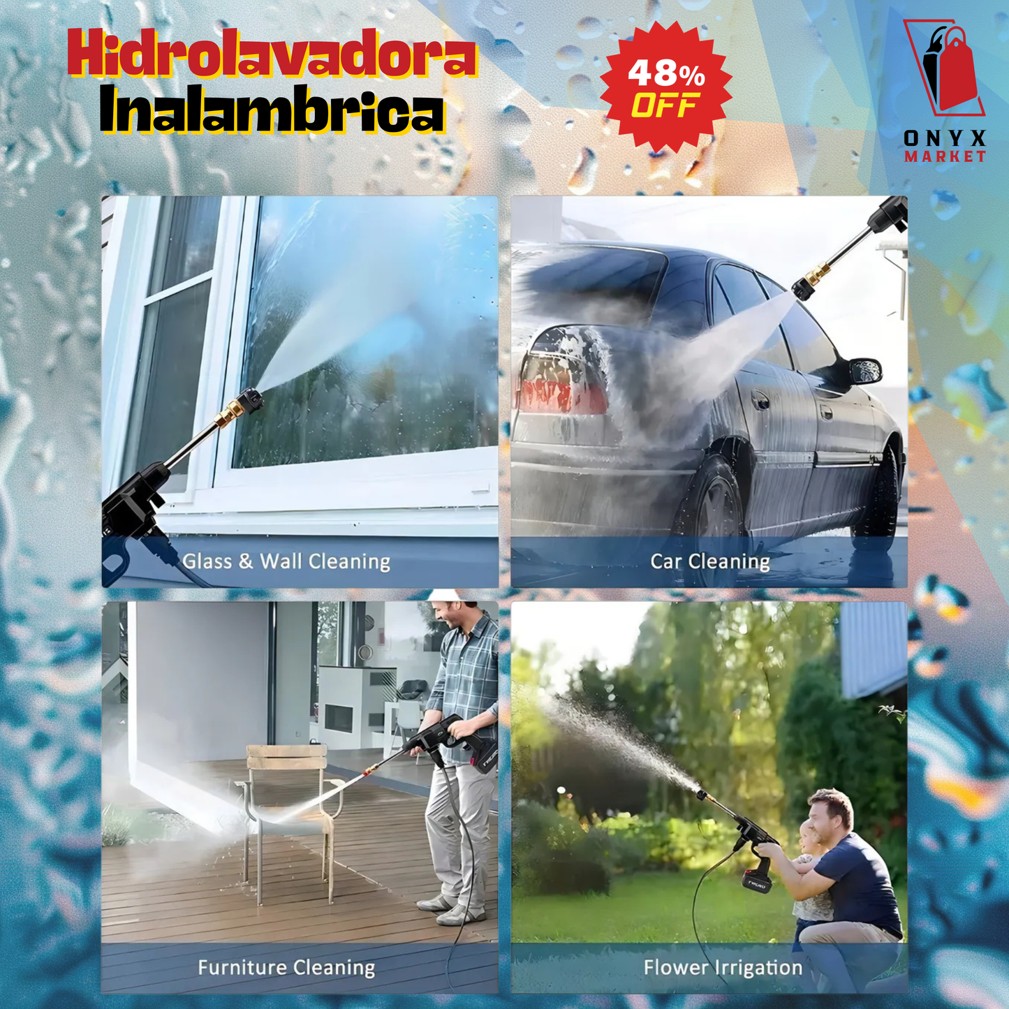 Hidrolavadora Inalambrica Bateria 48v