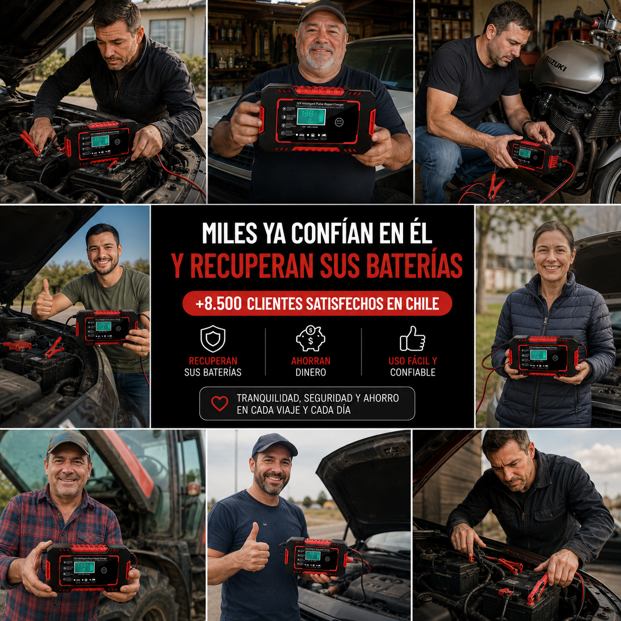 BatteryRevive® | Cargador Inteligente de Baterías