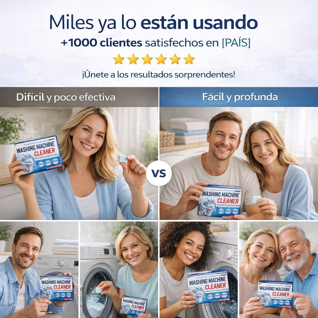 Washing Machine Cleaner® | Pastillas Limpia Lavadora