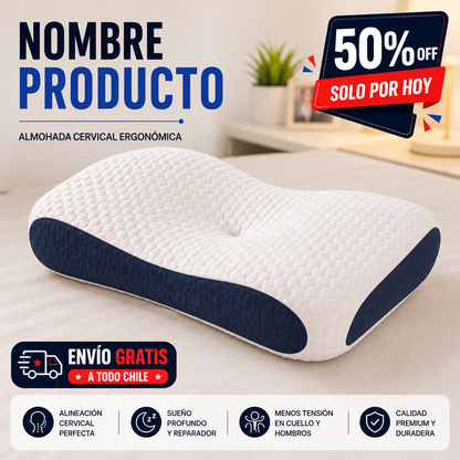 Almohada Cervical Ergonomica 1pcs